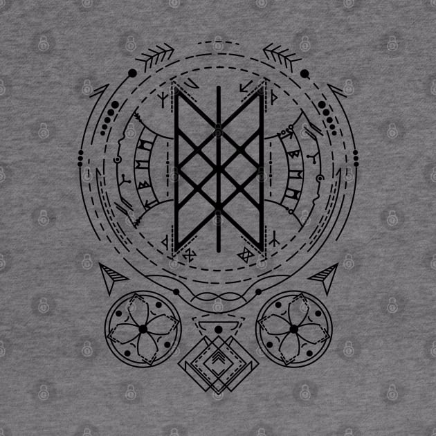 Web of Wyrd | Norse Pagan Symbol by CelestialStudio